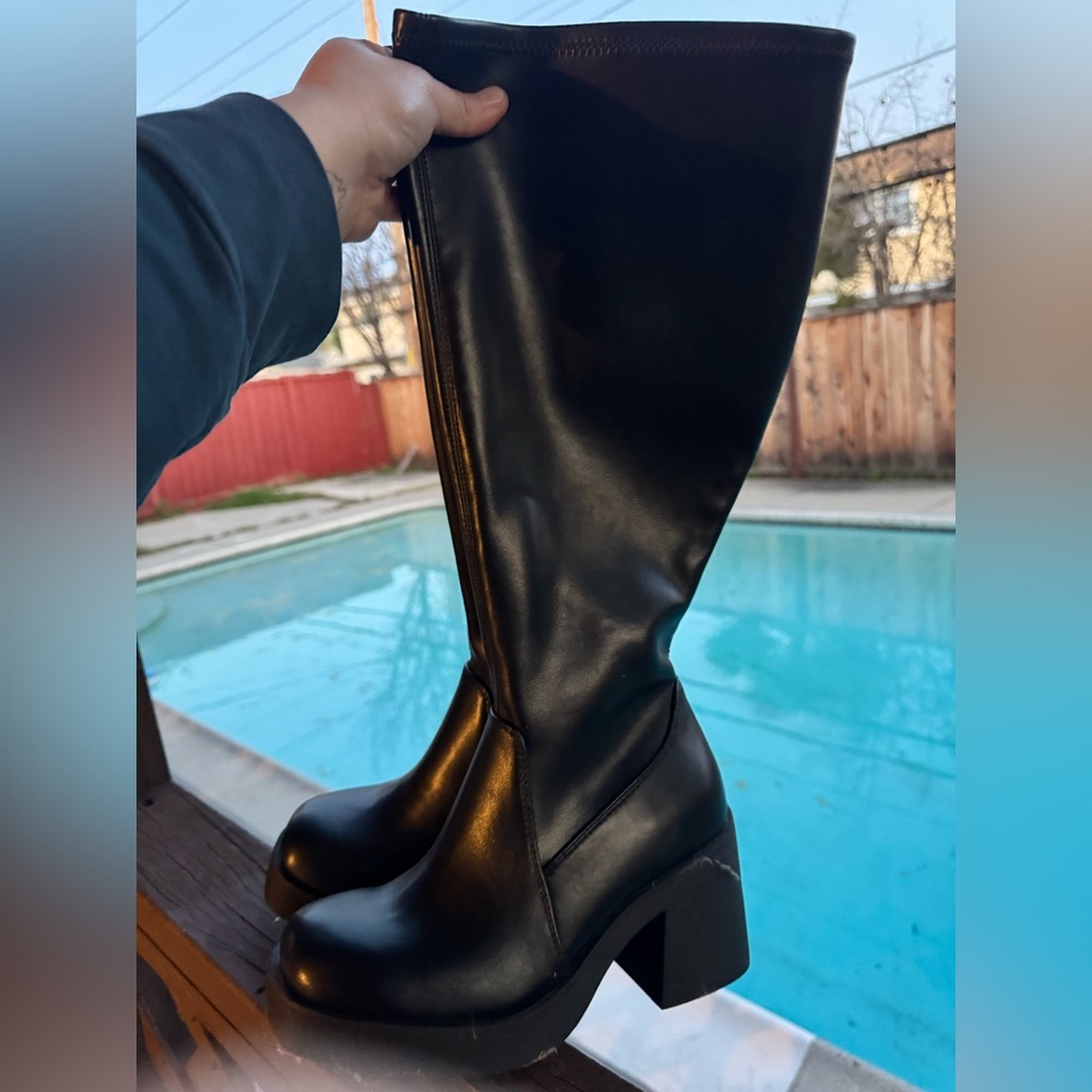 Torrid wide calf platform boots